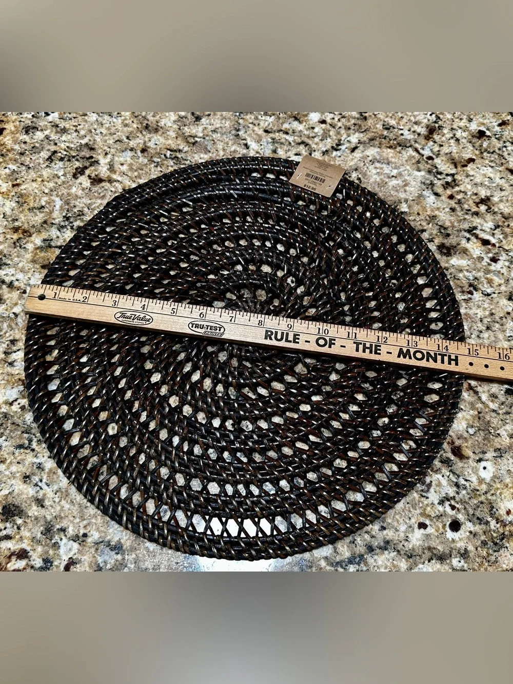 Pier 1 Imports Set of 3 Brown Rattan placemats 1 NWT, 2 in “Like New” condition